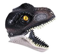 GAOFESA Dinosauro Tyrannosaurus Rex per testa con mascella mobile novità Halloween giurassico animale lattice
