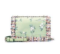 GAOFESA Lussuosa borsa a tracolla a catena con delicato ricamo perle borsa a catena piccola borsa quadrata un must have per Trendsetters borsa a tracolla comoda ed elegante, Verde, One Size