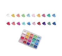 GAOFESA Set di 20 colori ad acquerello per artisti scintillante tinta unita pittura ad acquerello facile da usare pigmento perlescente
