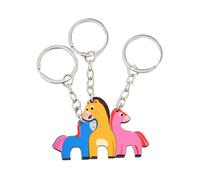 GAOFESA Set di portachiavi a forma di famiglia di animali, set di portachiavi alla moda, adatto per matrimoni, compleanni, regali di Natale