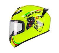 GAOFZHAO Casco Integrale da Moto con Visiera antiappannamento HD con Protezione UV, Certificato DOT/ECE, Adatto a ciclomotori, Scooter e Biciclette da Uomo e da Donna(A12,3XL)