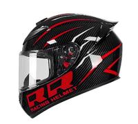 GAOFZHAO Casco Integrale da Moto con Visiera antiappannamento HD con Protezione UV, Certificato DOT/ECE, Adatto a ciclomotori, Scooter e Biciclette da Uomo e da Donna(A44,3XL)