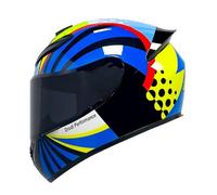 GAOFZHAO Casco Integrale da Moto con Visiera antiappannamento HD con Protezione UV, Certificato DOT/ECE, Adatto a ciclomotori, Scooter e Biciclette da Uomo e da Donna(A38,XL)