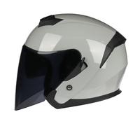 GAOFZHAO Casco Moto Mezza Calotta Casco Aperto con Doppia Visiera Slot for Auricolare Bluetooth Riservato Fodera Rimovibile Certificazione ECE Casco Scooter Adulti Uomini Donne(L,M(54~55CM))