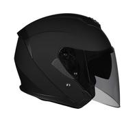 GAOFZHAO Casco Moto Mezza Calotta Casco Aperto con Doppia Visiera Slot for Auricolare Bluetooth Riservato Fodera Rimovibile Certificazione ECE Casco Scooter Adulti Uomini Donne(M,L(56~58CM))