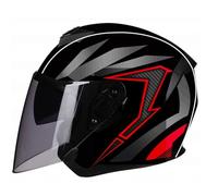 GAOFZHAO Casco Moto Mezza Calotta Casco Aperto con Doppia Visiera Slot for Auricolare Bluetooth Riservato Fodera Rimovibile Certificazione ECE Casco Scooter Adulti Uomini Donne(B,XL(59~60CM))