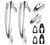 Gaogsiy Maniglie Cromate Anteriori per Lancia Ypsilon 2003-2011 | Coppia di Maniglie Anteriori Esterne, Sinistra e Destra, Leva di Ricambio in ABS Color Argento,735409026 735409024 735350094