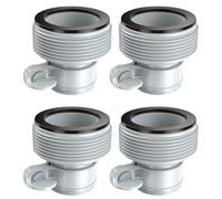 GAOHOU 4 adattatori per tubi da 3,2 cm a 3,8 cm di tipo B, compatibili con pompa per piscina Intex, connettore per pompa filtro per piscina, adattatore da 32 mm a 38 mm