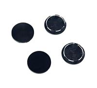Gaohou® 4 x nero Racing Car Wheel Center Hub Caps Covers set no logo universale 50 mm