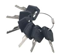 GAOHOU 6PCS Chiave di accensione Case Loader D250 compatibile con Bobcat IR Komatsu Grove Tennant Terex Timberjack rullo escavatore dozer chiave