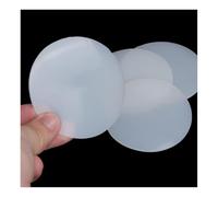 GAOHUAF Foglio di Gomma Siliconica Rotonda Solida Bianca da 1 Mm di Spessore, Diametro 40 Mm, 50 60 70 80 90 100 Mm, Guarnizioni Piatte(80mm (1Pc))