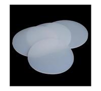 GAOHUAF Foglio di Gomma Siliconica Rotonda Solida Bianca, Spessore 3 Mm, Guarnizioni di Tenuta, Diametro Cuscinetto 30 Mm, 40 50 60 70 80 90 100 Mm(30mm (5Pcs))