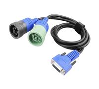 GAOINTELL 493148 Cavo diagnostico per camion 6Pin+connettore adattatore 9Pin misura per uso di manutenzione di analisi del motore di collegamento USB