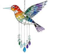 GAOINTELL Campanelli eolici Melodics con Figure Uccelli arcobaleni Che catturano la Luce per Migliorare l ' Atmosfera nei Giardini e negli spazi abitativi
