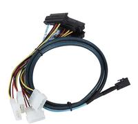 GAOINTELL MiniSAS interni SFF 8643 a 4 connettori SFF 8482 a 29 pin con cavo alimentazione Big 4P per cavo MiniSAS interno del server