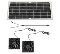 GAOINTELL Set ventole Raffreddamento per Pannello Solare da 16 W in silicio monocristallino per pollai per Animali Domestici e ventole Ventilazione per Serra Raffreddamento per Serra