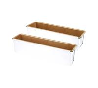 GAOINTELL Stampi da Forno per Uso Commerciale Tortiera Rettangolare in Lega Alluminio con Rivestimento Antiaderente per Pane Gadget Cucina Forno Antiaderenti