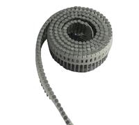 GAOJUDAF Chiodi a bobina da 200 pezzi, chiodi a testa tonda in acciaio zincato a caldo, chiodi in plastica, 50 mm, for tappezzeria e mobili