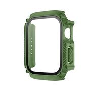 GAOJUDAF Proteggi schermo in vetro temperato da 1 pezz0, robusta custodia for orologio resistente ai graffi for serie 7 8 9 e Ultral(Green,45MM)