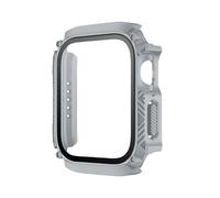 GAOJUDAF Proteggi schermo in vetro temperato da 1 pezz0, robusta custodia for orologio resistente ai graffi for serie 7 8 9 e Ultral(Light gray,45MM)