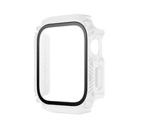 GAOJUDAF Proteggi schermo in vetro temperato da 1 pezz0, robusta custodia for orologio resistente ai graffi for serie 7 8 9 e Ultral(White,41MM)