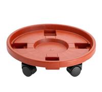 GAOJUNAN Carrello Portavasi Pallet con Ruote Piatto for Fiori Spesso Cuscinetto Ruota Universale Base in Plastica Vaso for Mobile Arredamento Giardino(33cm)