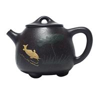 GAOJUNAN Classica Teiera, Teiera in Argilla Viola Teiere in Ghisa Teiera Fatta A Mano Bollitore Dipinto A Mano Zisha Pot Teaware Amanti del tè