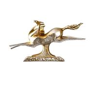 GAOJUNAN Minimalista Statua di Statua Scultura Moderna Surf Chasing Wild Galloping Horse Statue Craft Gift Decor Two Colors Home Decoration Moderna(A)