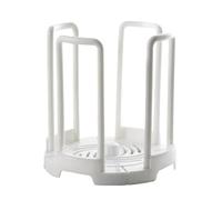 GAOJUNAN Scolapiatti Stabile Dish Rack Kitchen Multi-Funzionale Bowl Rack Utensili da Cucina per La Casa Storage Drain Rack Moderno Organizzatore da Cucina(White)