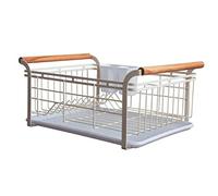 GAOJUNAN Scolapiatti Stabile Porta Scolapiatti Stendino Cestello Ciotola Piatto Scolapiatti Scaffale per Asciugatrice Porta Vassoio Organizzatore per Lavello da Cucina Moderno Organizzatore da Cucina
