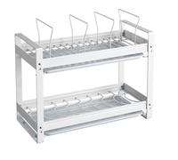 GAOJUNAN Scolapiatti Stabile Scolapiatti Con Scolapiatti Estraibile In Acciaio Inox Per Cucina Moderno Organizzatore da Cucina