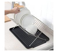 GAOJUNAN Scolapiatti Stabile Scolapiatti Da Cucina Pieghevole, Con Scolapiatti Rimovibile, Per Piatti Da Cucina, Ciotole, Tazze Moderno Organizzatore da Cucina