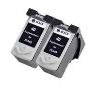 GAOLINLINOZ Cartuccia d'inchiostro compatibile PG40 CL41 for stampante C-anon PG 40 CL 41 for Pixma iP1600 IP1700 IP1800 MP140 MP450 MP470(2 Black)