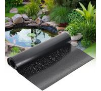 Gaommini Sottostrato Nero per impieghi gravosi Rivestimento per laghetti da Giardino Telo Preformati | Telo Impermeabile per Giardini Acquatici all'aperto | Membrana Impermeabile per vasche(5x10m)