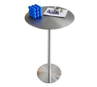 Gaommini Tavoli alti rotondi da pub/tavoli da bar rotondi - Tavoli da bistrot in acciaio inossidabile | Tavoli da pranzo per colazione, caffè e bevande | Tavolino laterale per soggiorno(B,40x40x75cm)