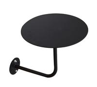 Gaommini Tavolino da giardino per esterno - Nero Blu Verde Rosso Bianco Tavolo da bar rotondo a L montato a parete | Tavolo da pranzo da cucina per pub bistrot(Nero,35x35x45cm)