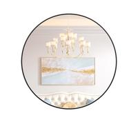 GAOMON Specchio rotondo 2024, specchio da bagno per sopra il lavandino, moderno specchio rotondo per decorazione da parete, specchio da parete per ingresso, bagno, soggiorno, facile da installare,