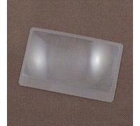 Gaoominy 3 x lente d'ingrandimento Ingrandimento ingrandimento Fresnel Tasca Credito Carta Dimensione Trasparente ingrandimento bicchiere