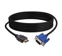 Gaoominy HDTV HDMI Gold Maschio A VGA HD-15 Maschio 15Pin Cavo Adattatore 6FT 1,8 M 1080P