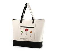 Gaosh Borsa Tracolla Donna Personalizzata con Cerniera Grande Tote Borsa da Spiaggia Donna Borsa per Mamma Nonna Sposa Damigella d'onore