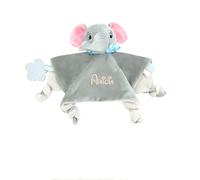 Gaosh Doudou Neonato Personalizzata con Nome, Morbida Coperta Coccolosa per Neonati, Peluche Coniglio Bambini, Regalo Neonati Maschi e Femmine (C)