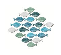 GAOSHA 20 decorazioni da parete in legno a forma di pesce mediterraneo in legno a forma di pesce da appendere, decorazione per la casa e la casa sul lago