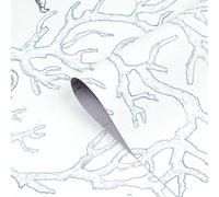 GAOTAOBN Carta da parati spessa rimovibile in corallo marino Peel and Stick Sea Coral Contact Paper Rotolo di vinile per armadi Decorazione da parete Cassetti Armadietti Mobili Pareti Accento