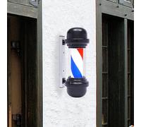 GAOUSD Barber Pole Bastone Barbiere Barbiere Barbiere Lampada da Barbiere Rosso Bianco Blu Strisce Rotanti Pali da Barbiere con Fonte di Luce LED Barbiere Parrucchiere Luce Rotante, per Parrucchieri e