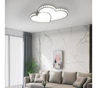 GAOUSD Plafoniera a LED 36 W moderna lampada da soffitto 3000-6500 K illuminazione da soffitto a forma di cuore, per soggiorno, sala da pranzo, ufficio, camera da letto