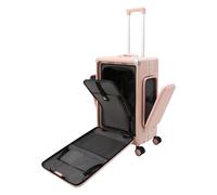 GAOUSD Valigia da viaggio da 24 pollici con ruote e manico telescopico,Porta bicchiere,Porte USB,Serratura a combinazione,per viaggi, scuole