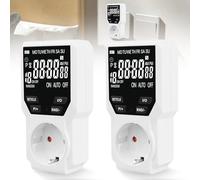 GAOUTO 2 prese, timer digitale, 3680 W, con 18 programmi configurabili, grande display LCD, timer elettrico per interni