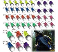 GAOUTO 42 portachiavi con torcia a LED da 4 cm, ideale come regalo e regalo mini torcia per bambini, regalo per gli ospiti, campeggio, attività all'aperto, escursionismo