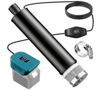 GAOUTO Pompa sommergibile compatibile con batteria Makita da 18 V, 30 l/min, flusso d'acqua con cavo da 5 m, pompa dell'acqua elettrica da 100 W, pompa di trasferimento per fontane profonde per