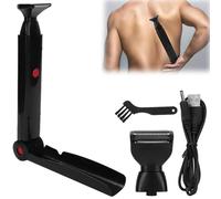 GAOUTO Rasoio elettrico per la schiena da uomo, per uomo, body trimmer da uomo, per manico lungo, da uomo, per la schiena da uomo, per il corpo, per il viso, le braccia, la barba